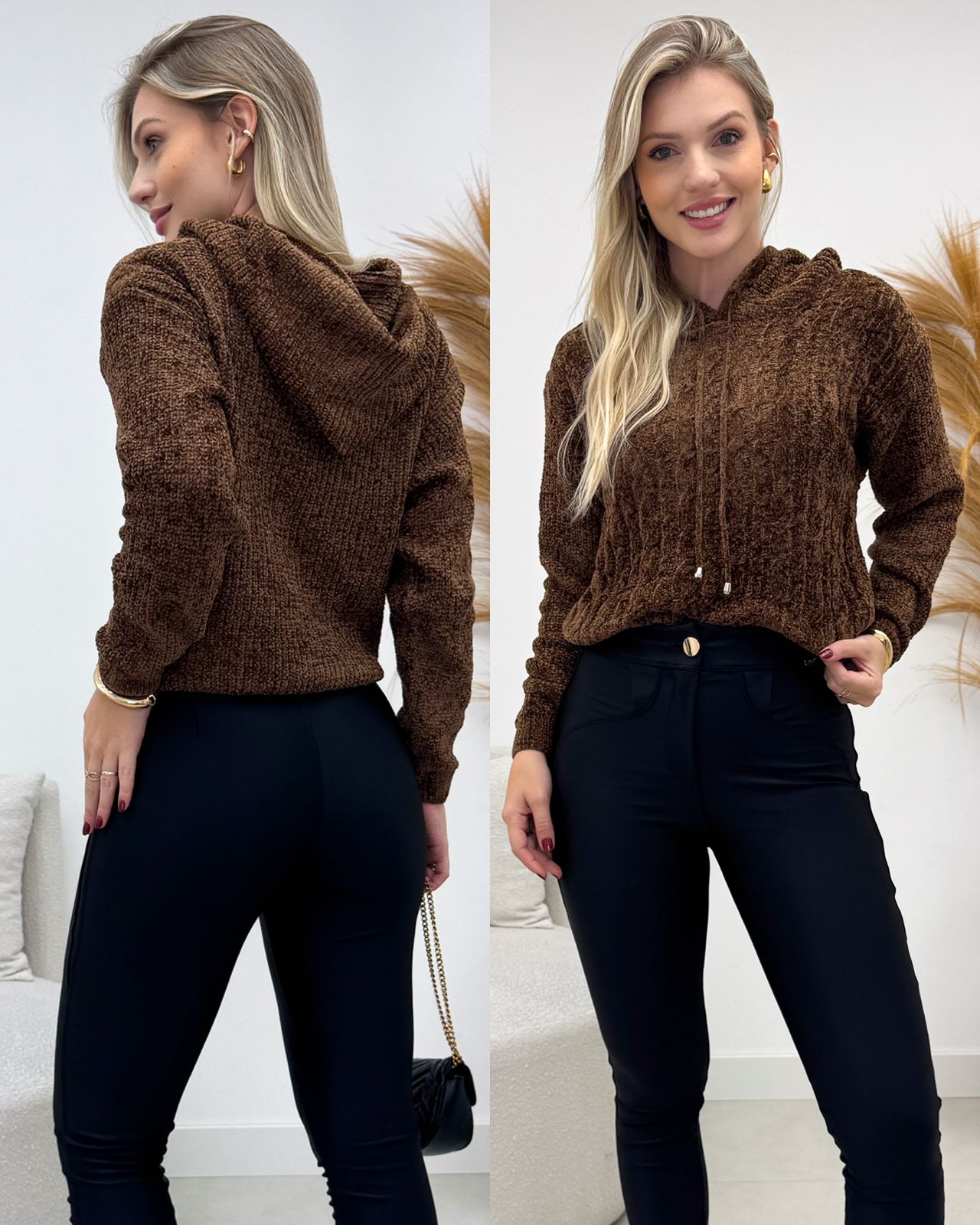 Blusa Tricô Mila Chocolate 134260