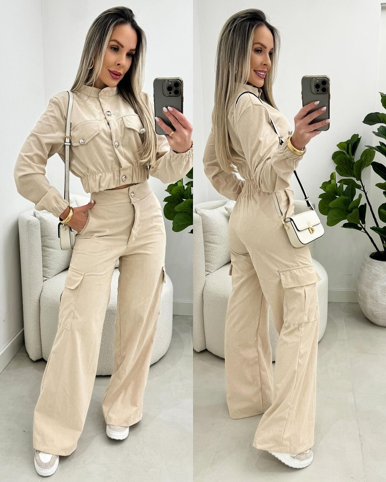 Conjunto Eunice Bege Claro 102997