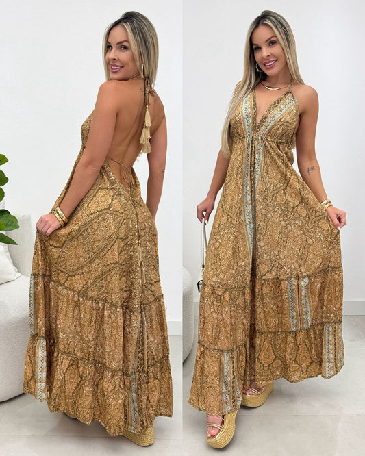 Vestido Nadia Dourado 108335