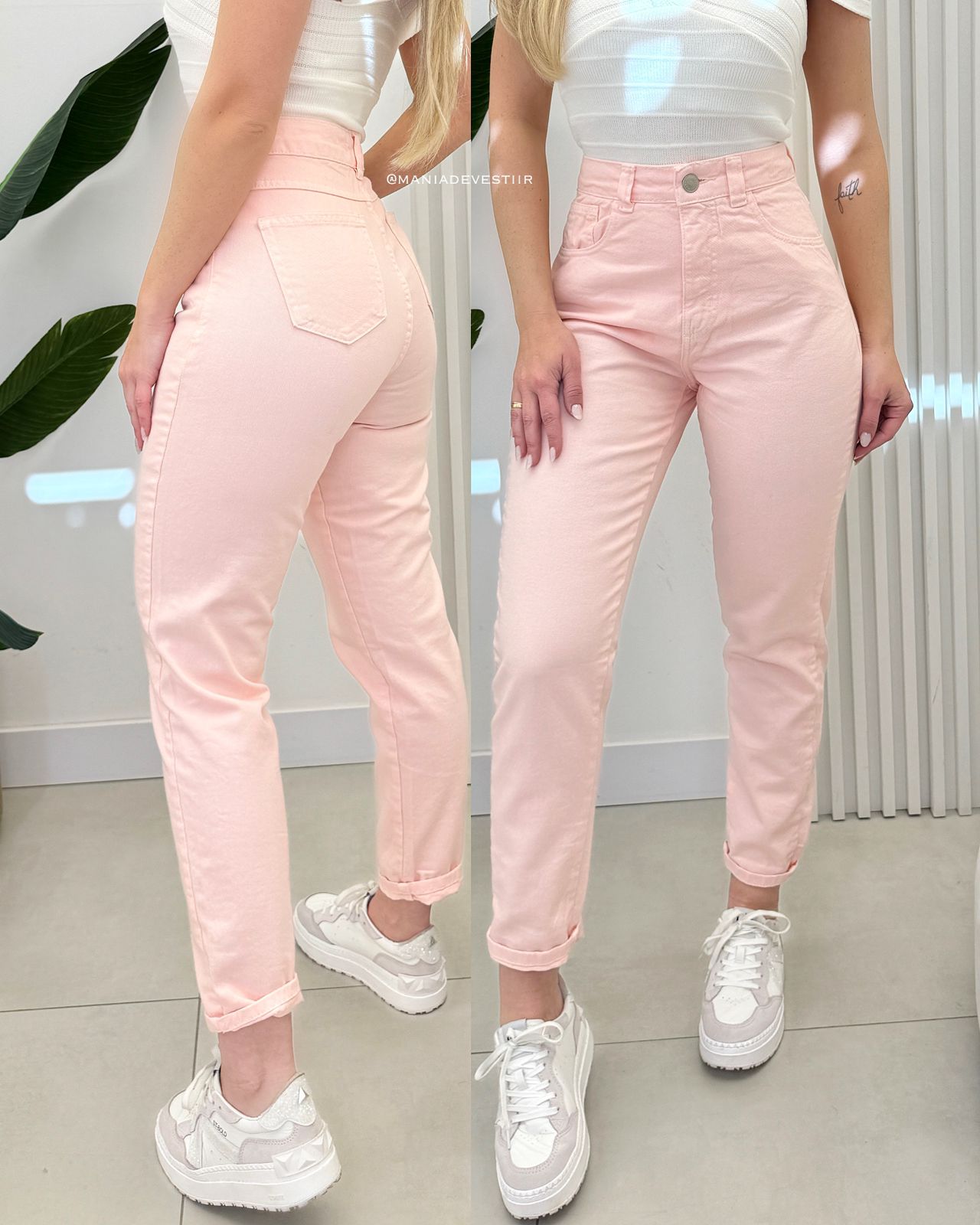 Calça Mom Nexo Rosa Bebê 69995