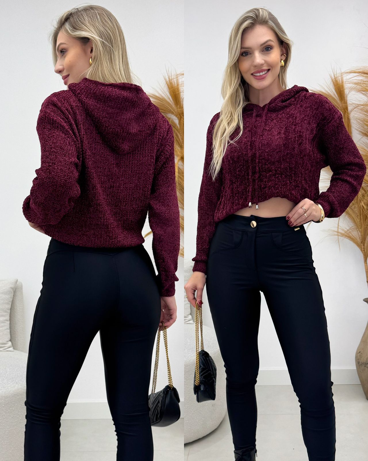 Blusa Tricô Mila Uva 134259