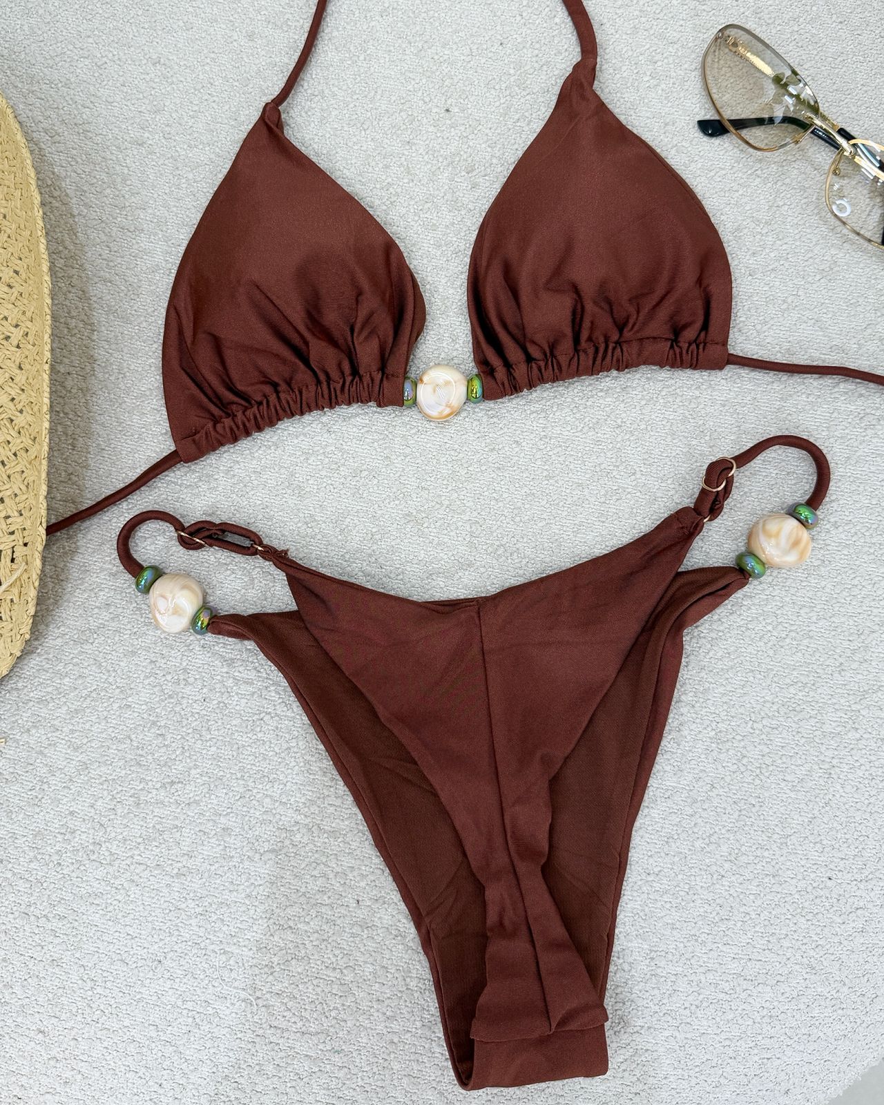 Biquíni 3 Peças Jady Marrom 116253
