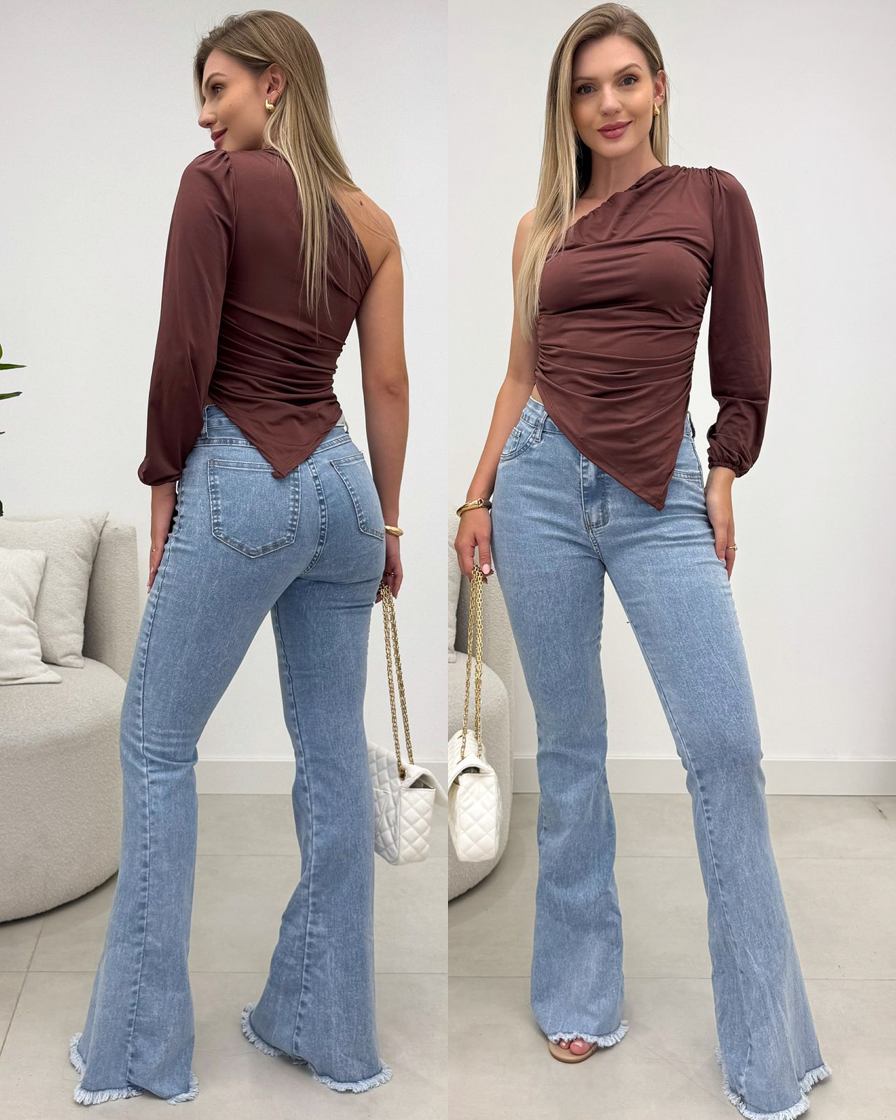 Blusa Emily Marrom 133481