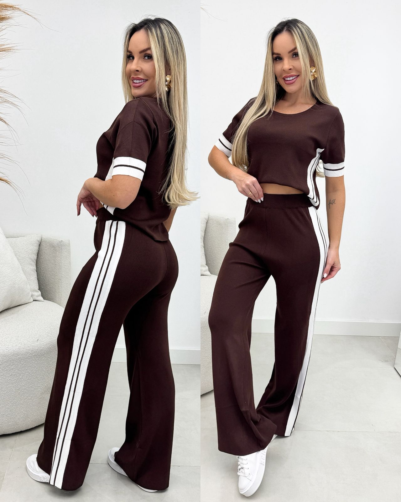 Conjunto Rebeca Chocolate 110153