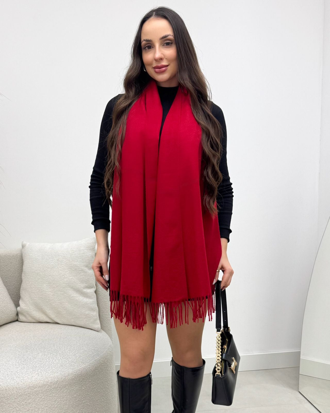 Lenço Mania Essenza Vanessa Vermelho 134574