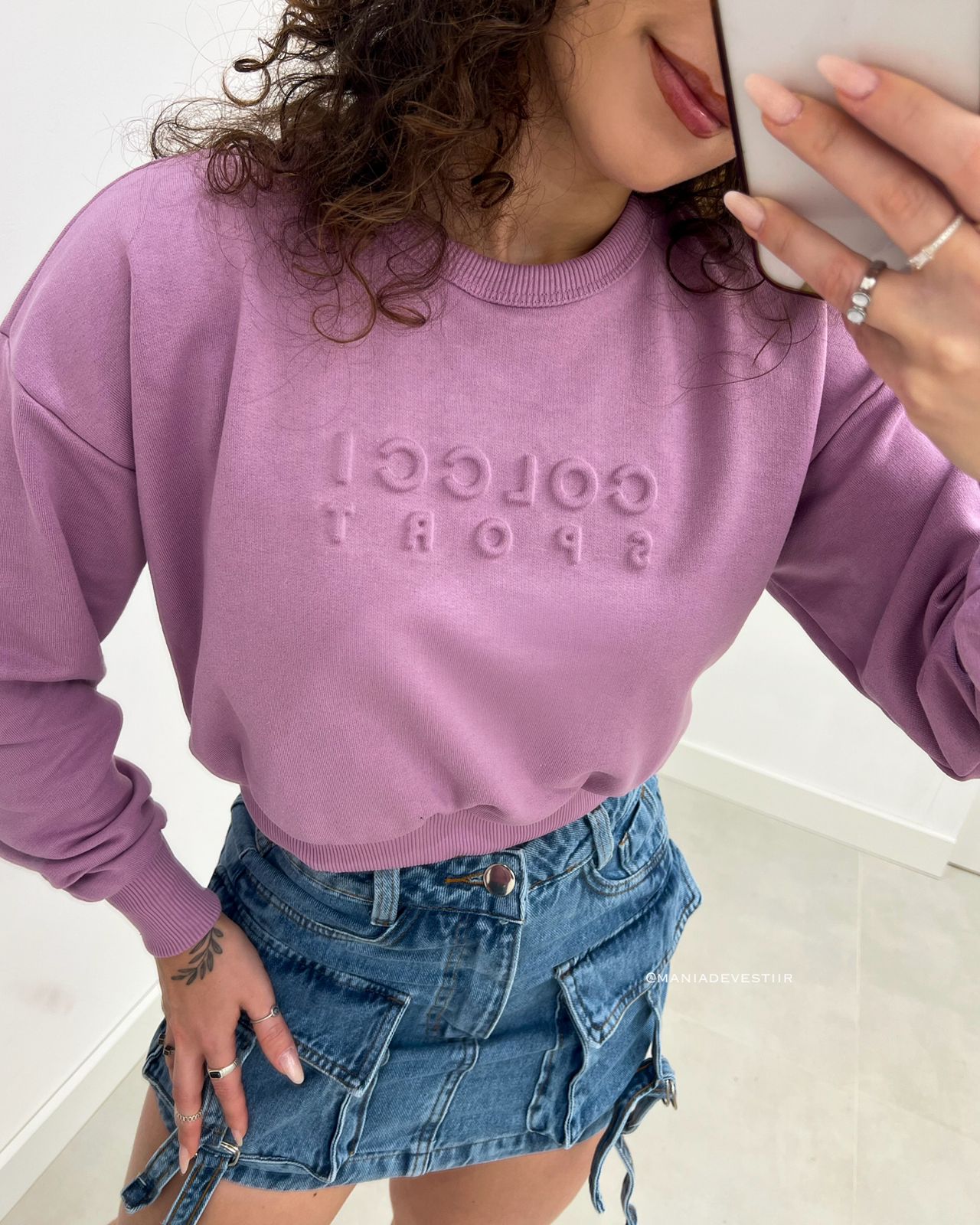 Cropped Moletom Colcci Lilás 100253