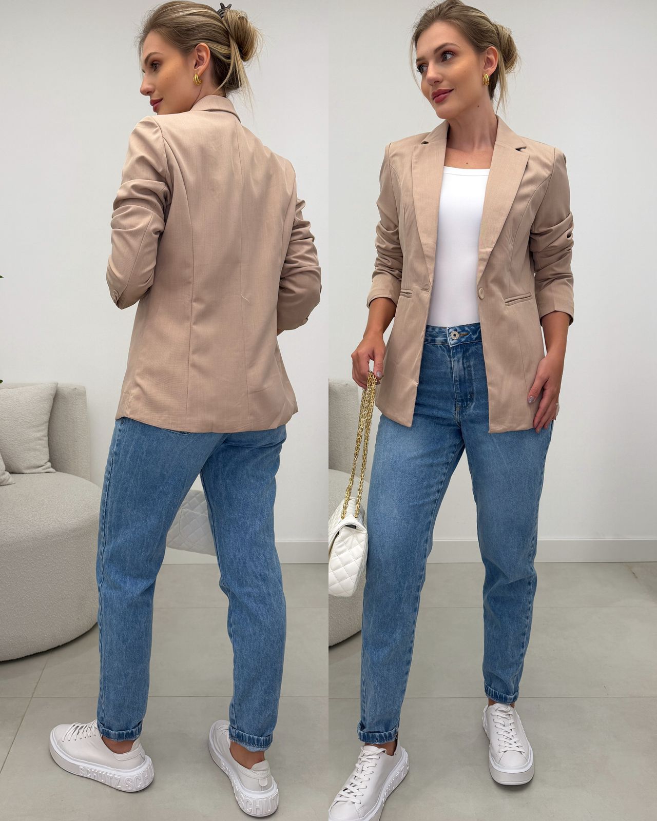 Blazer Sandra Bege 129612