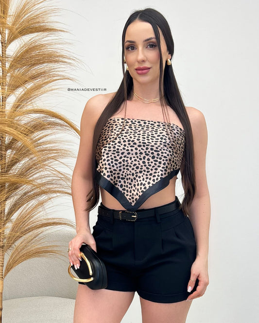 Lenço Madalena Black/Rose 111255