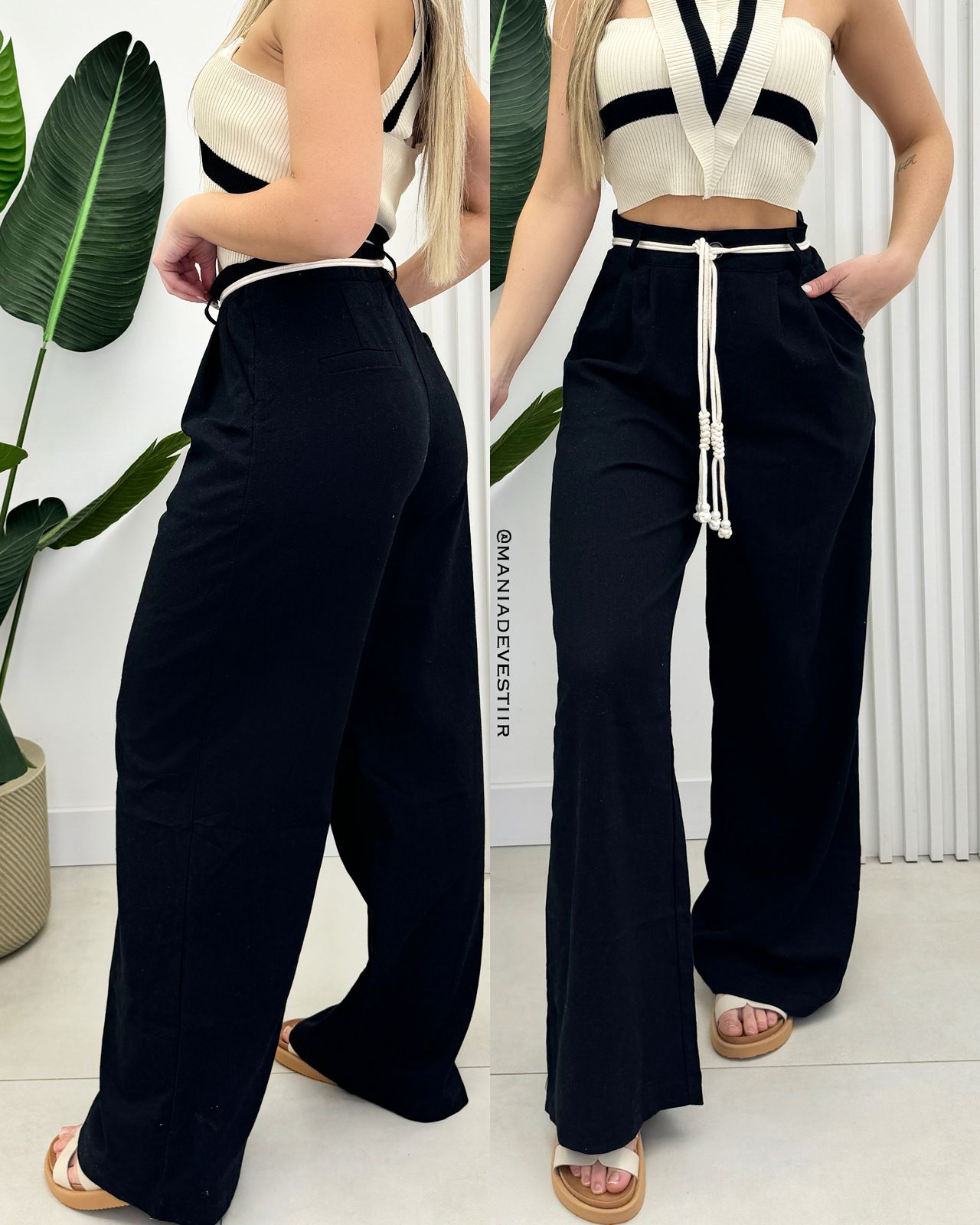 Calça fashion pantalona preço