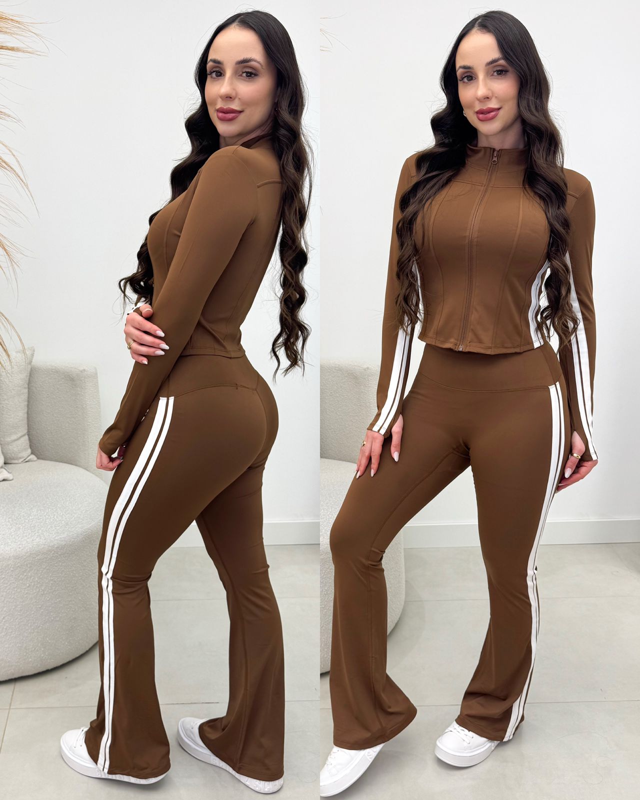 Conjunto Fitness Amélia Marrom 134766