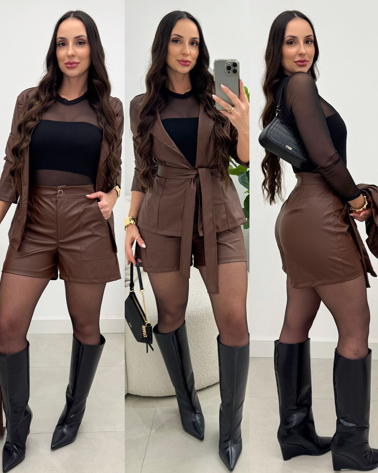 Conjunto Courino Mari Chocolate 133728