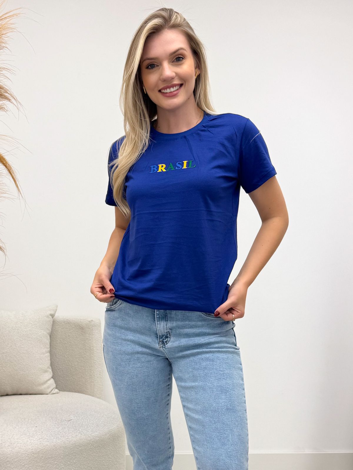 T-Shirt Sofia Brasil Azul 134184