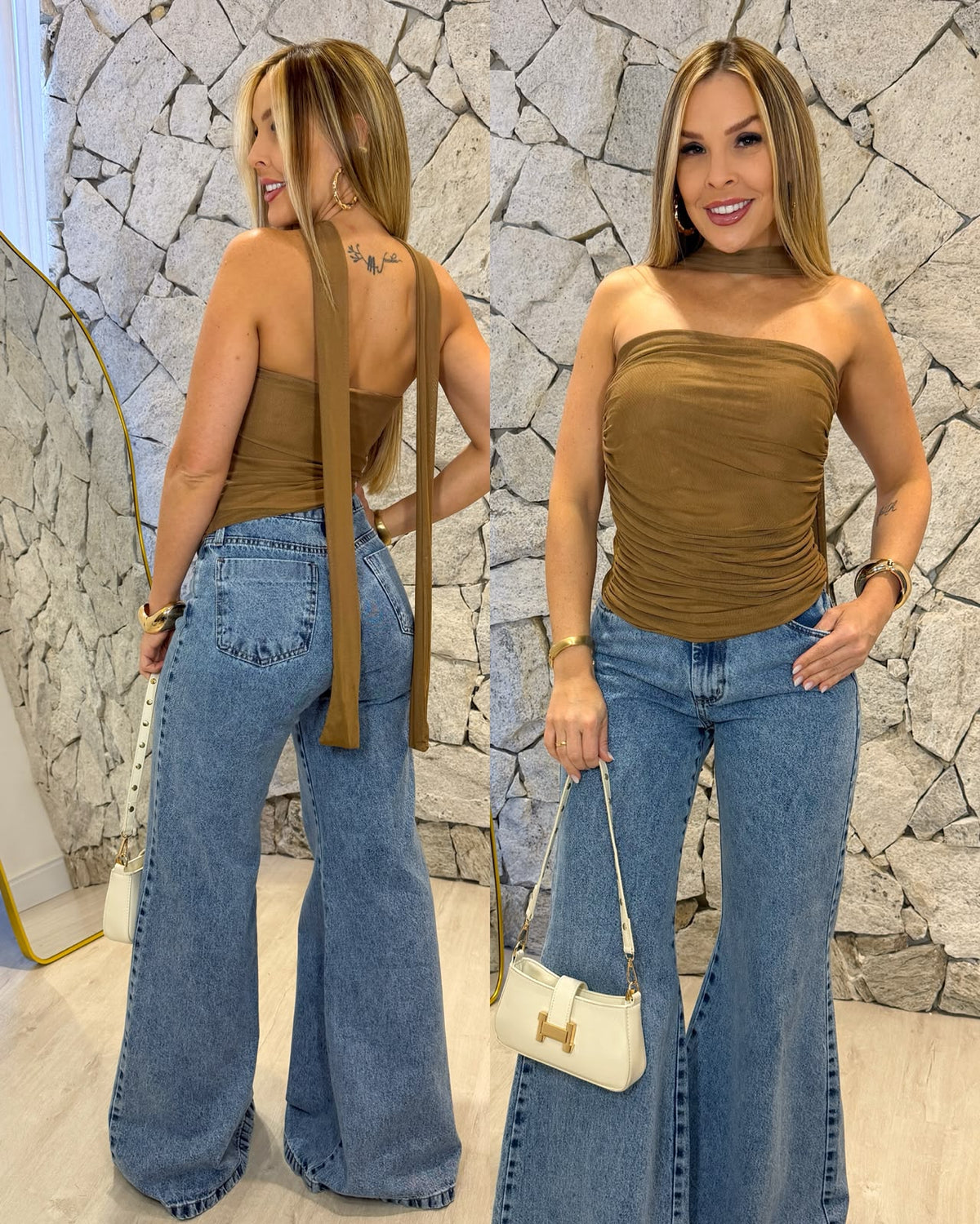 Blusa Matilda Marrom 137619