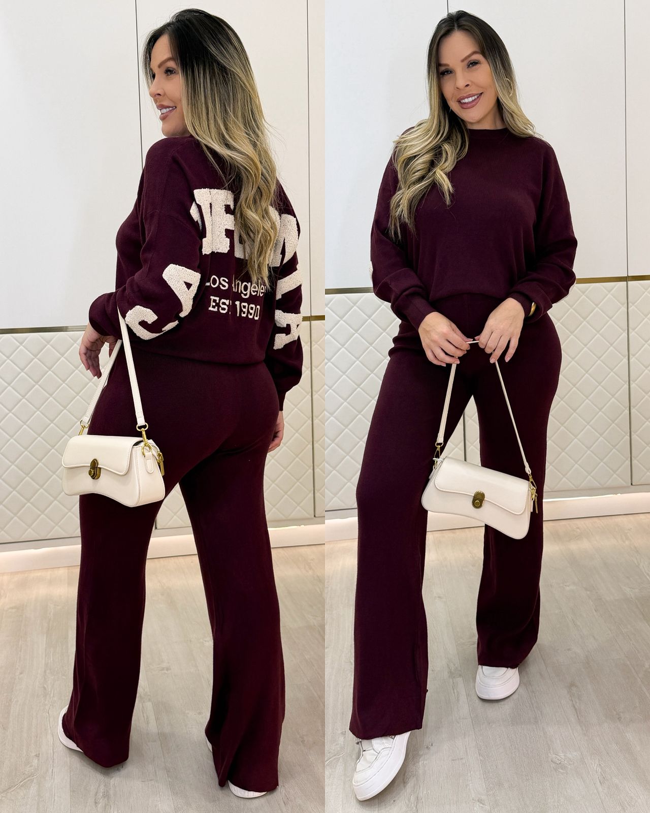 Conjunto Helena Vinho 133444