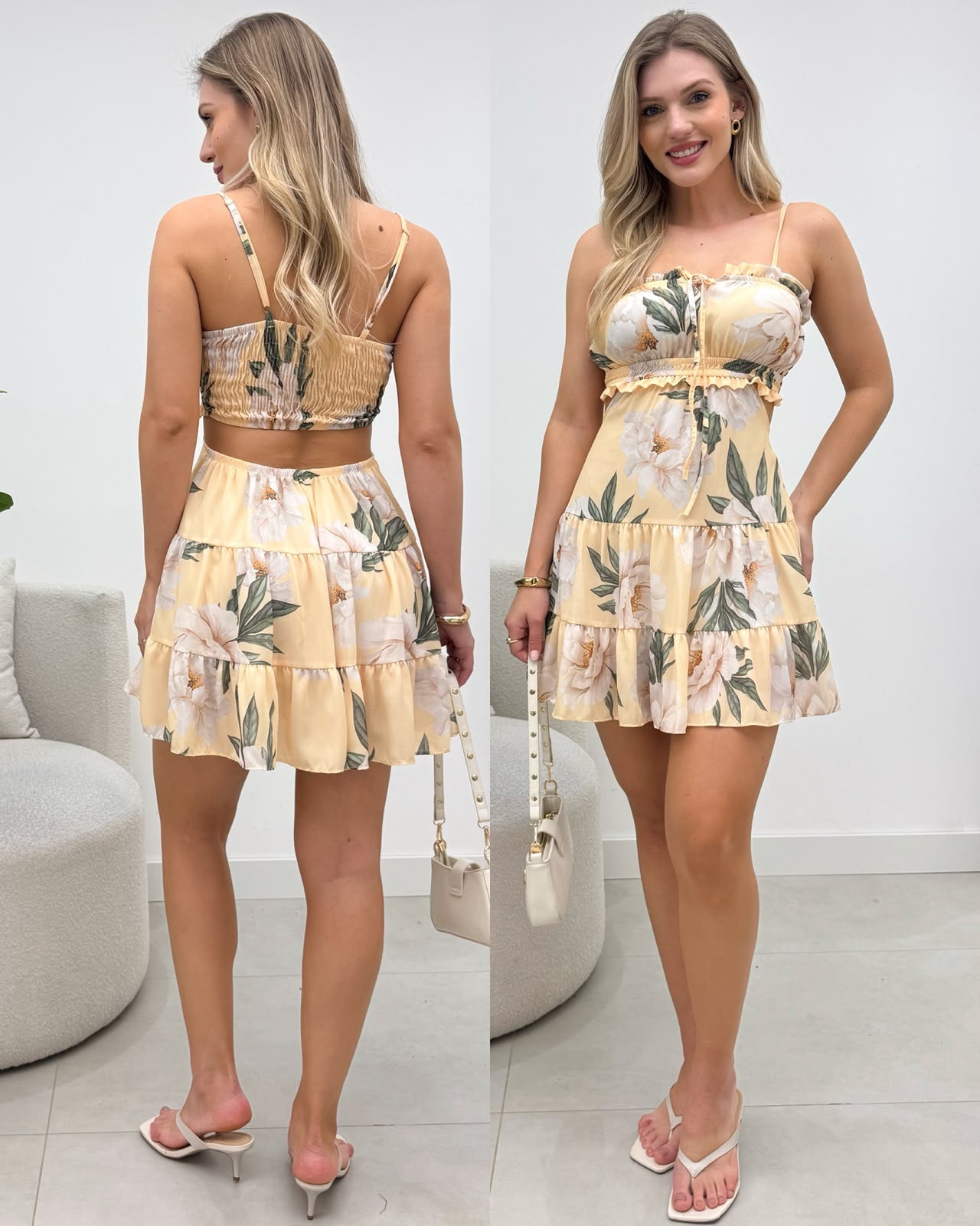 Vestido Andressa Amarelo 136002
