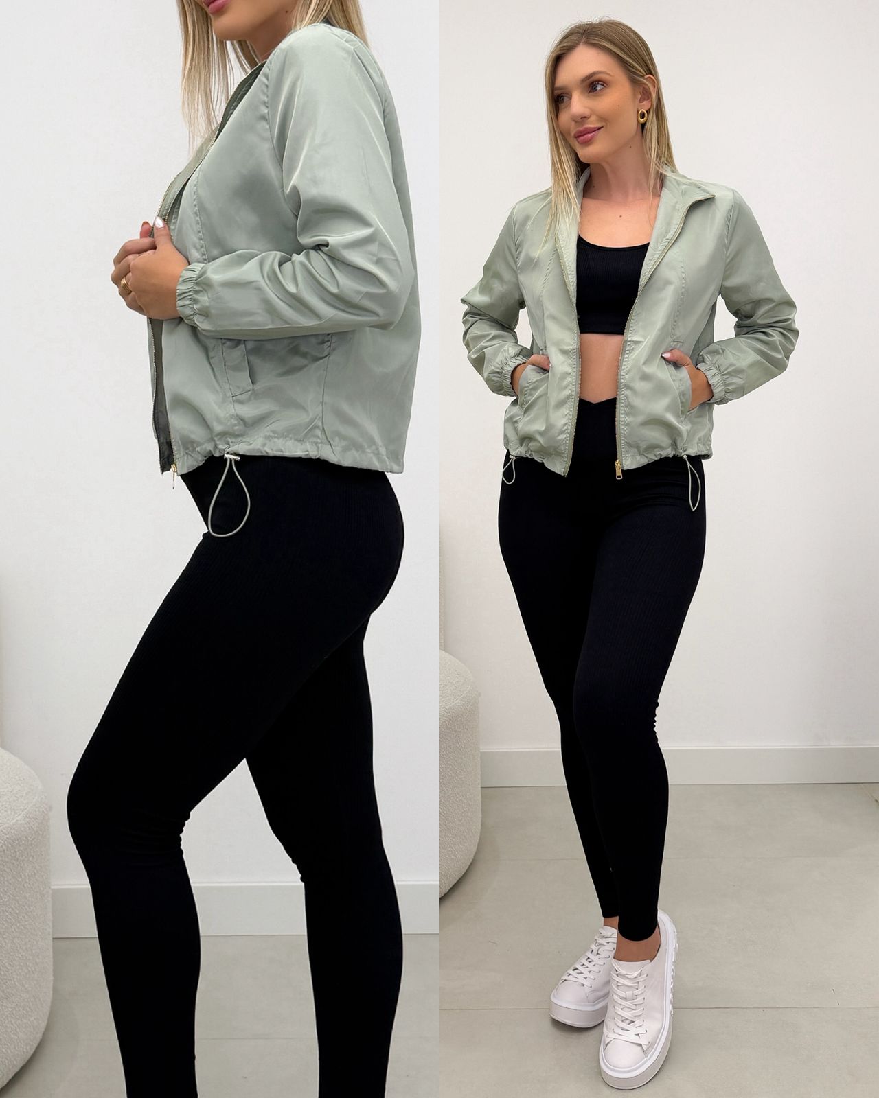 Jaqueta Corta Vento Liz Verde 124294