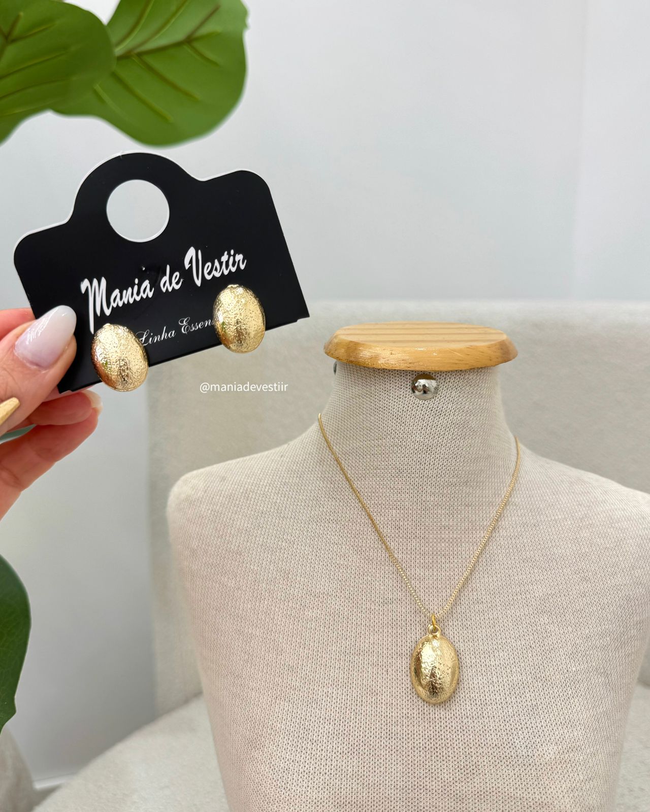 Conjunto Colar e Brinco Mania Essenza 129323