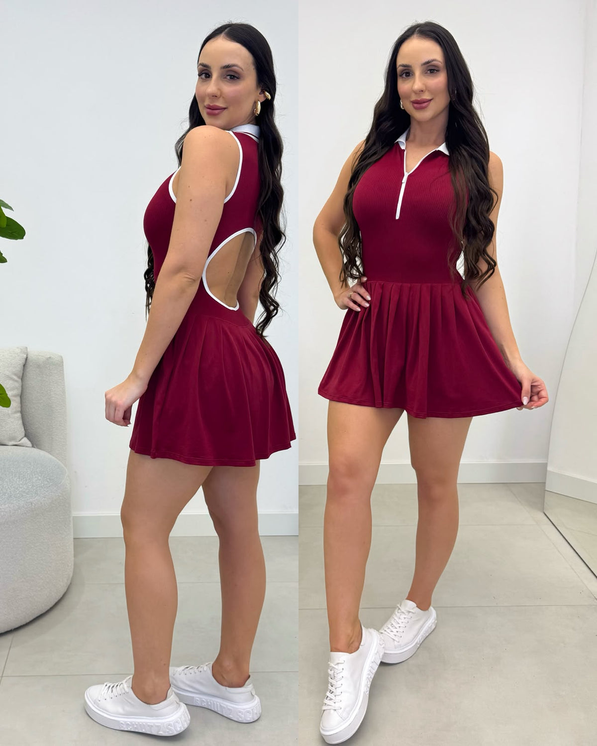 Vestido Macaquinho Fitness Raquel Vermelho 136909