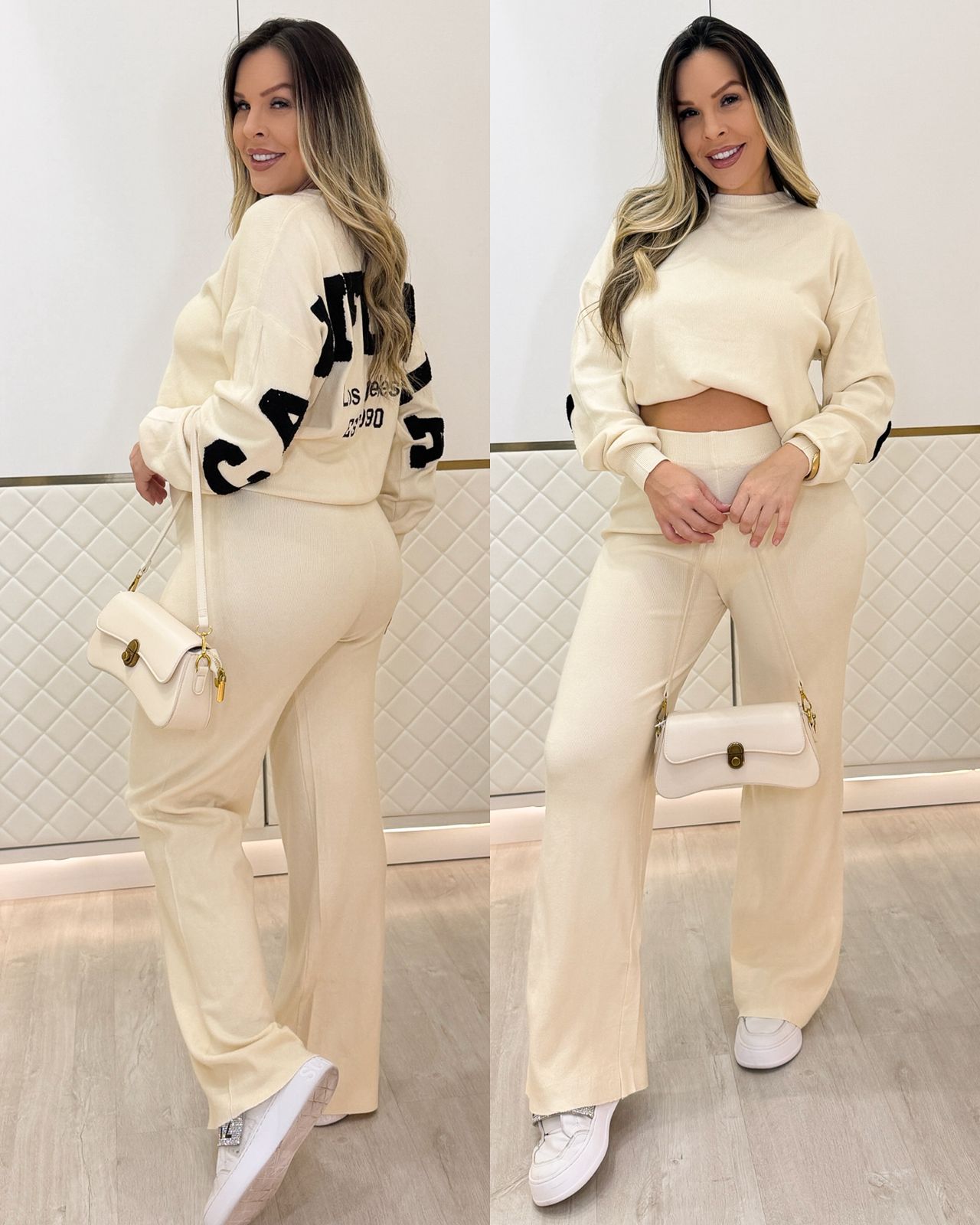 Conjunto Helena Bege/Black 133521