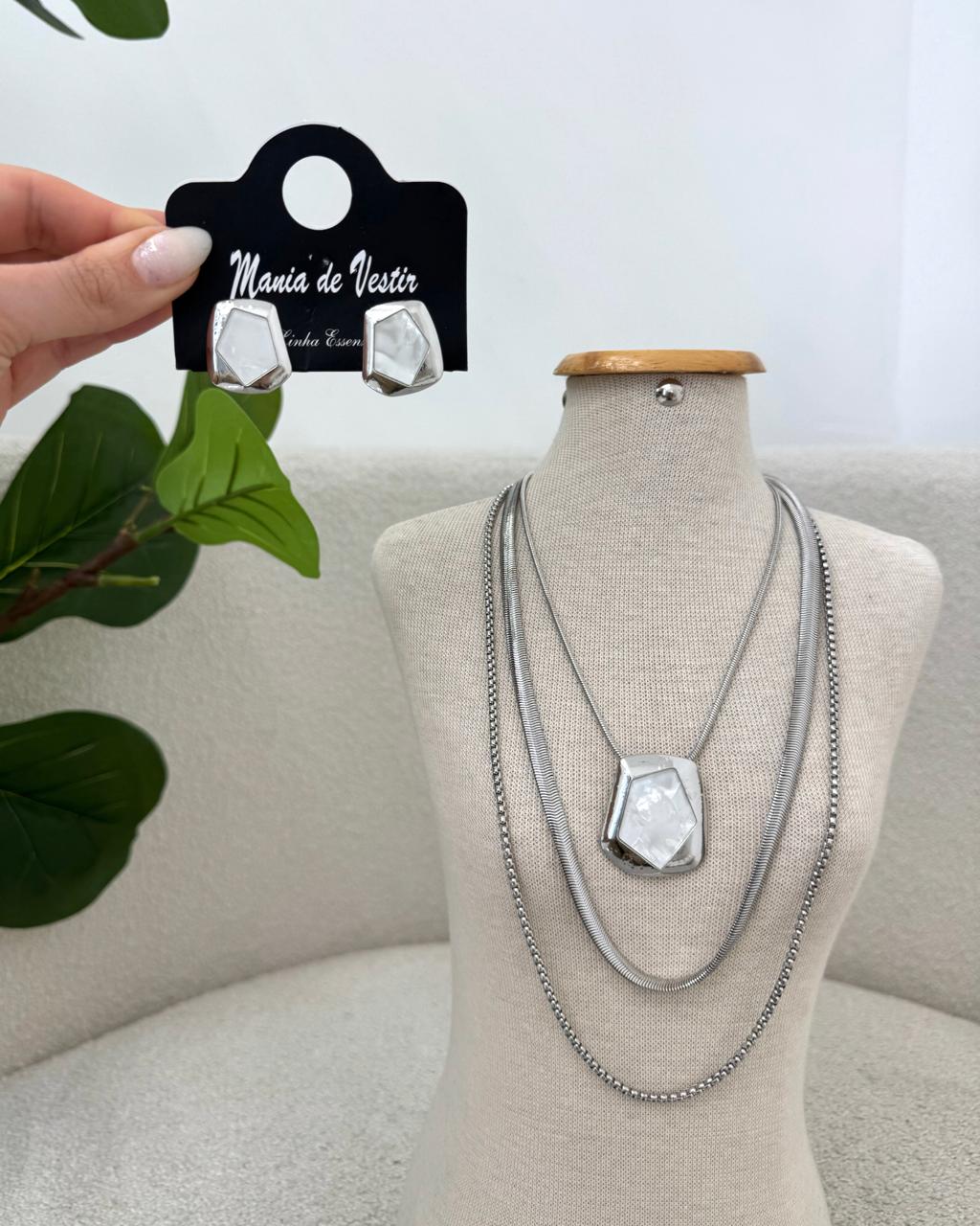 Conjunto Colar e Brinco Mania Essenza 137215
