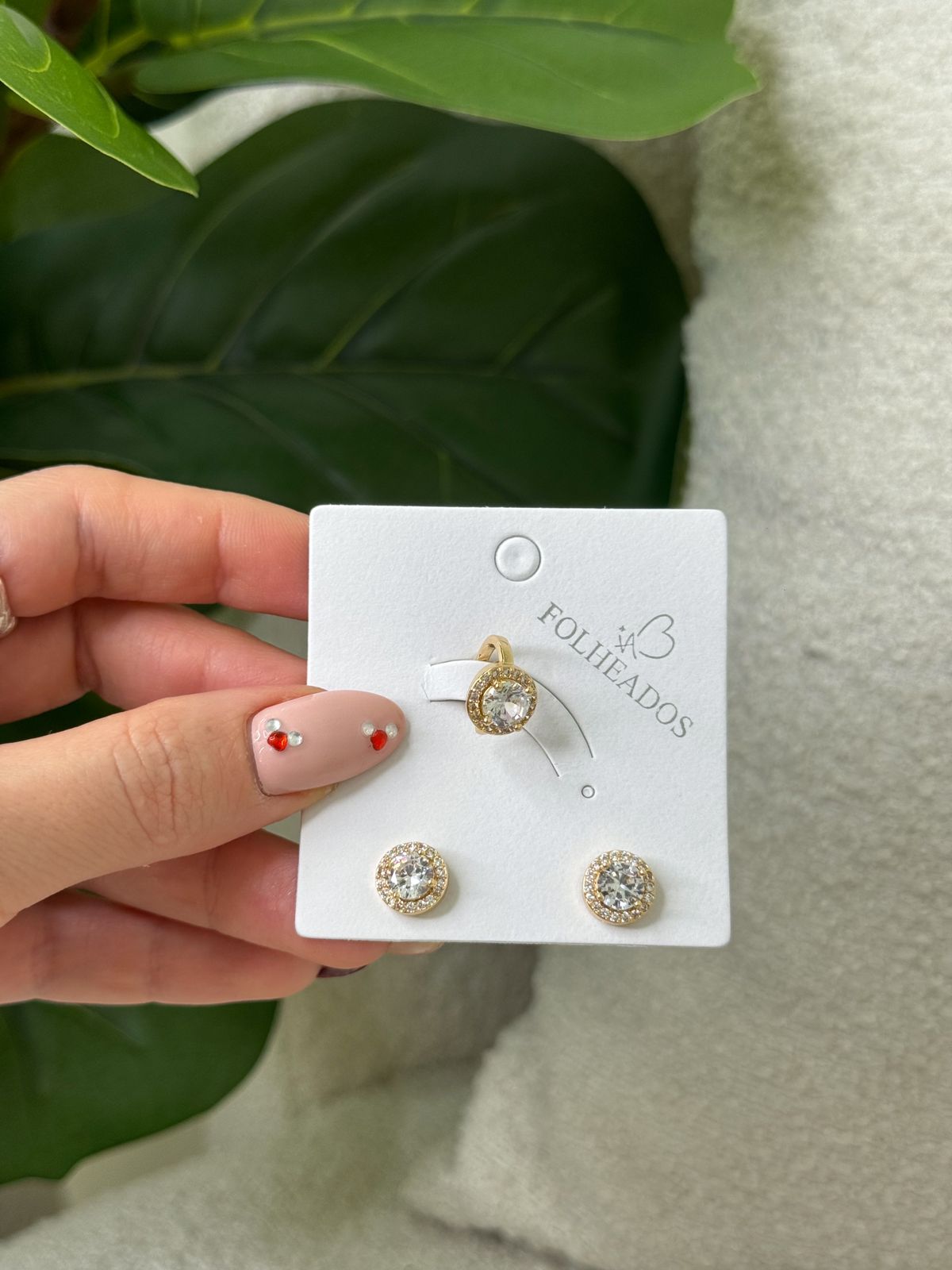 Trio de Brincos Mania Essenza Dourado 124364