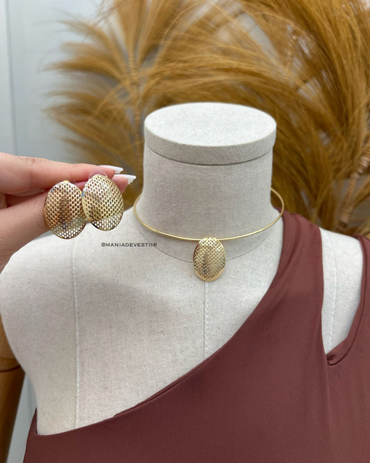 Conjunto Colar e Brinco Viena 91430