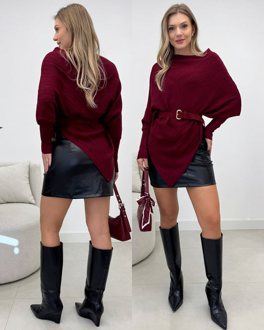 Poncho Lais Marsala 133916