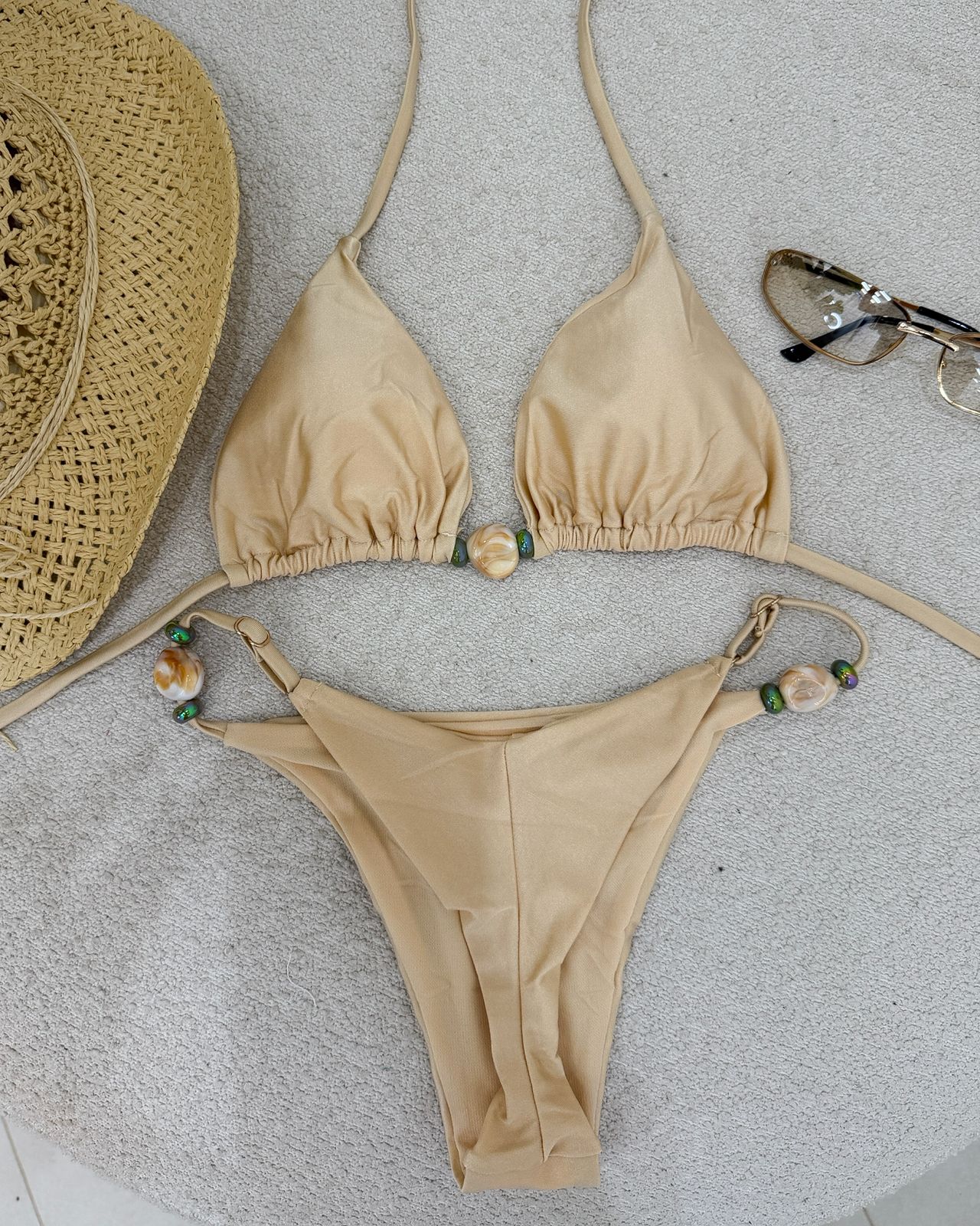 Biquíni 3 Peças Jady Creme 116255