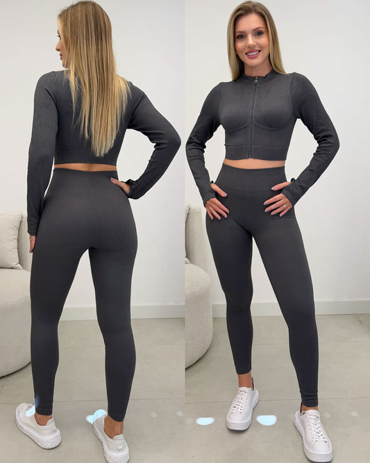 Conjunto Fitness Lorena Cinza 129690