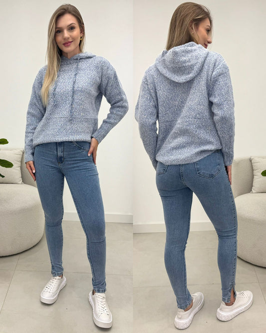 Blusa Tricô Neiva Azul 133838