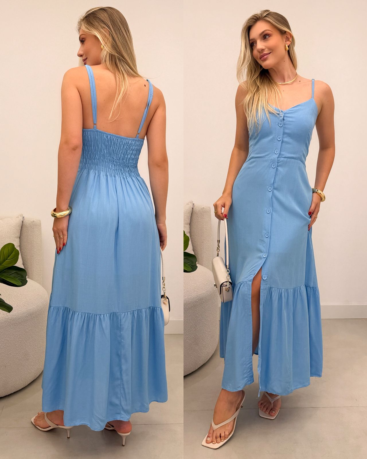 Vestido Nicoli Azul 124103