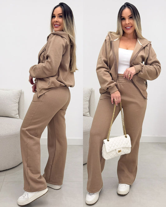 Conjunto Moletom Valentina Bege 134018