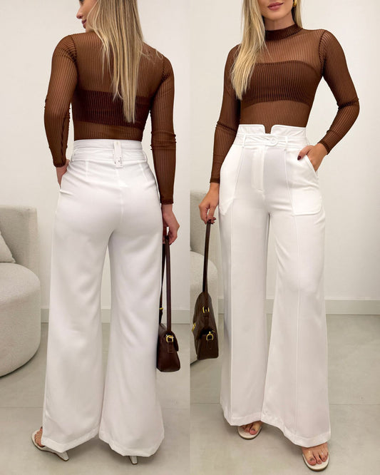 Calça Pantalona Andreia Off 129297