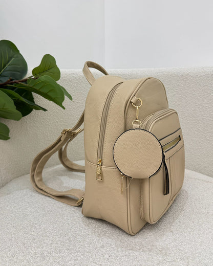 Mochila Mania Essenza Bege 129160