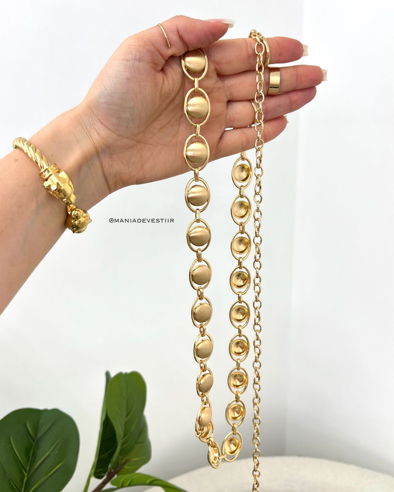 ﻿Cinto Ester Dourado 113561