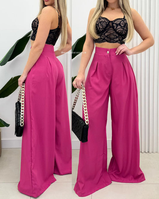 Calça Pantalona Yara Magenta 69972