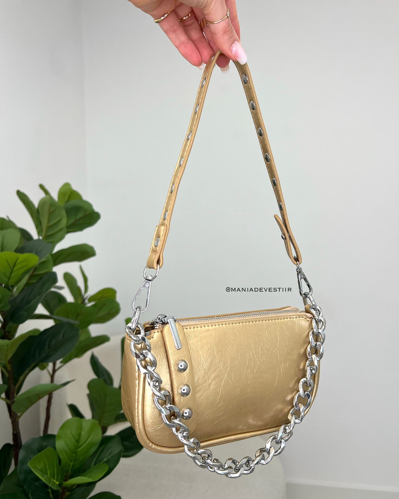 Bolsa Florina Dourado 113635