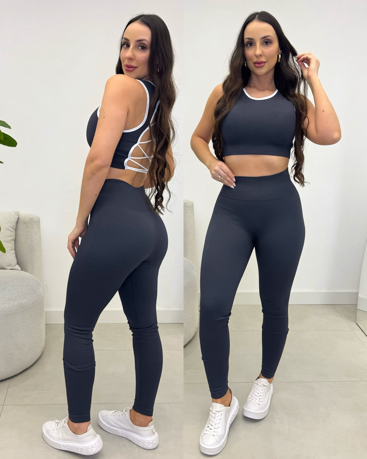Conjunto Fitness Dandara Cinza 136903