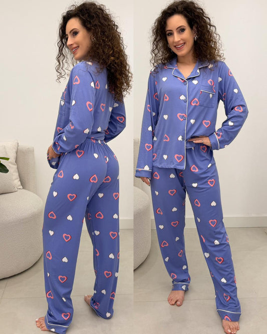 Pijama Paula Azul 127033
