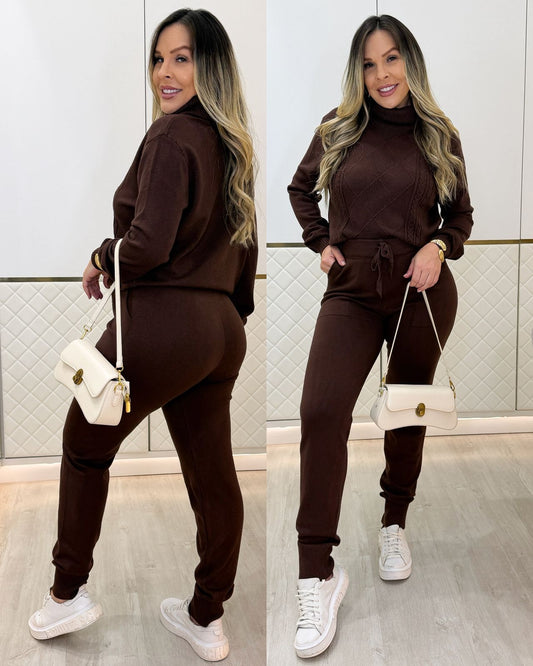 Conjunto Modal Laila Marrom 133459