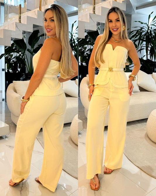 Conjunto Sara Amarelo 109913
