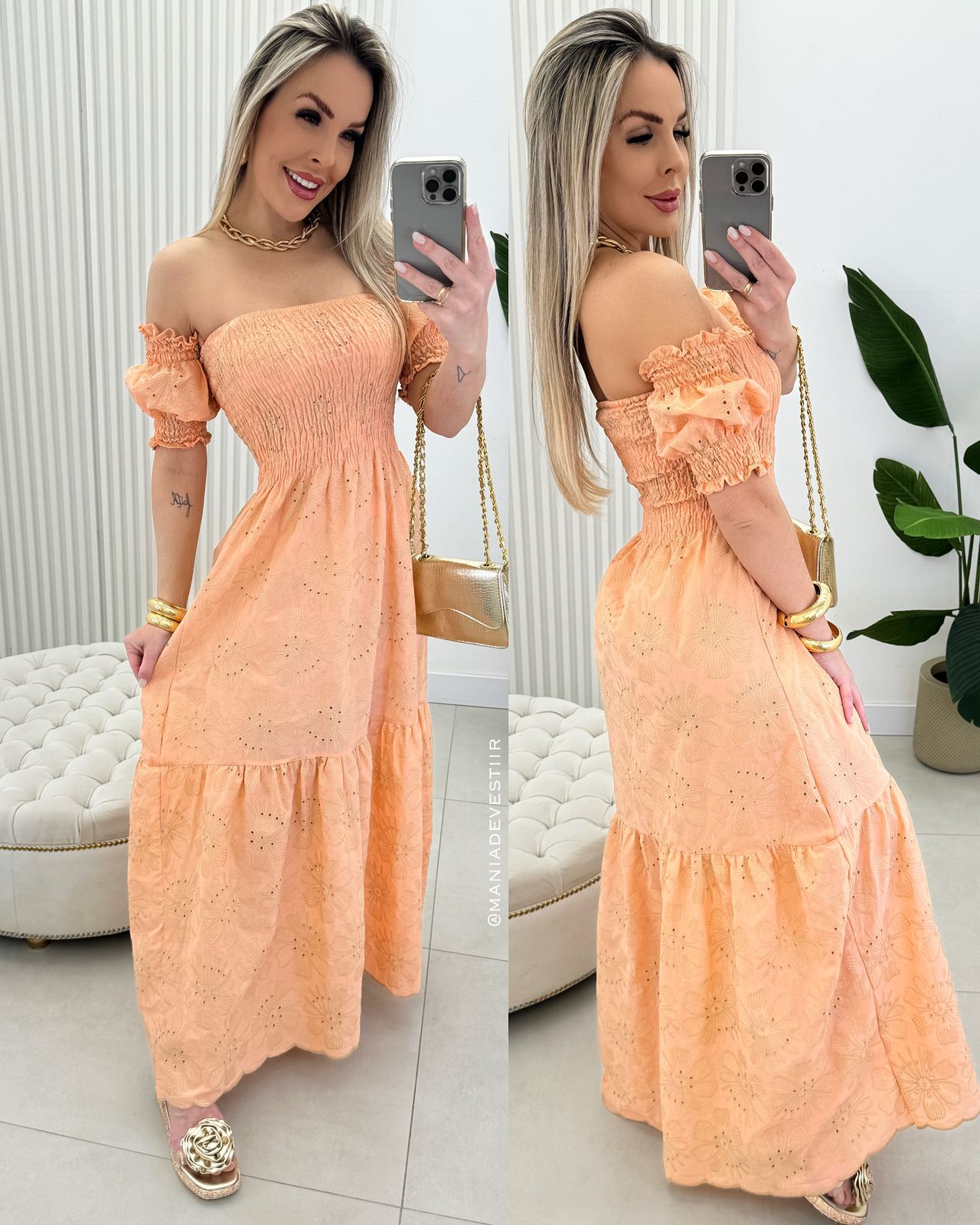 Vestido Loana Salmão 70715