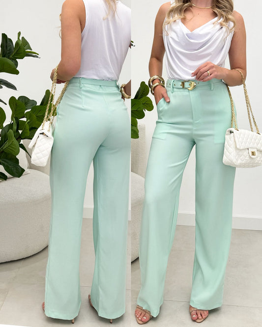 Calça Alfaiataria Nami Verdinha 113710