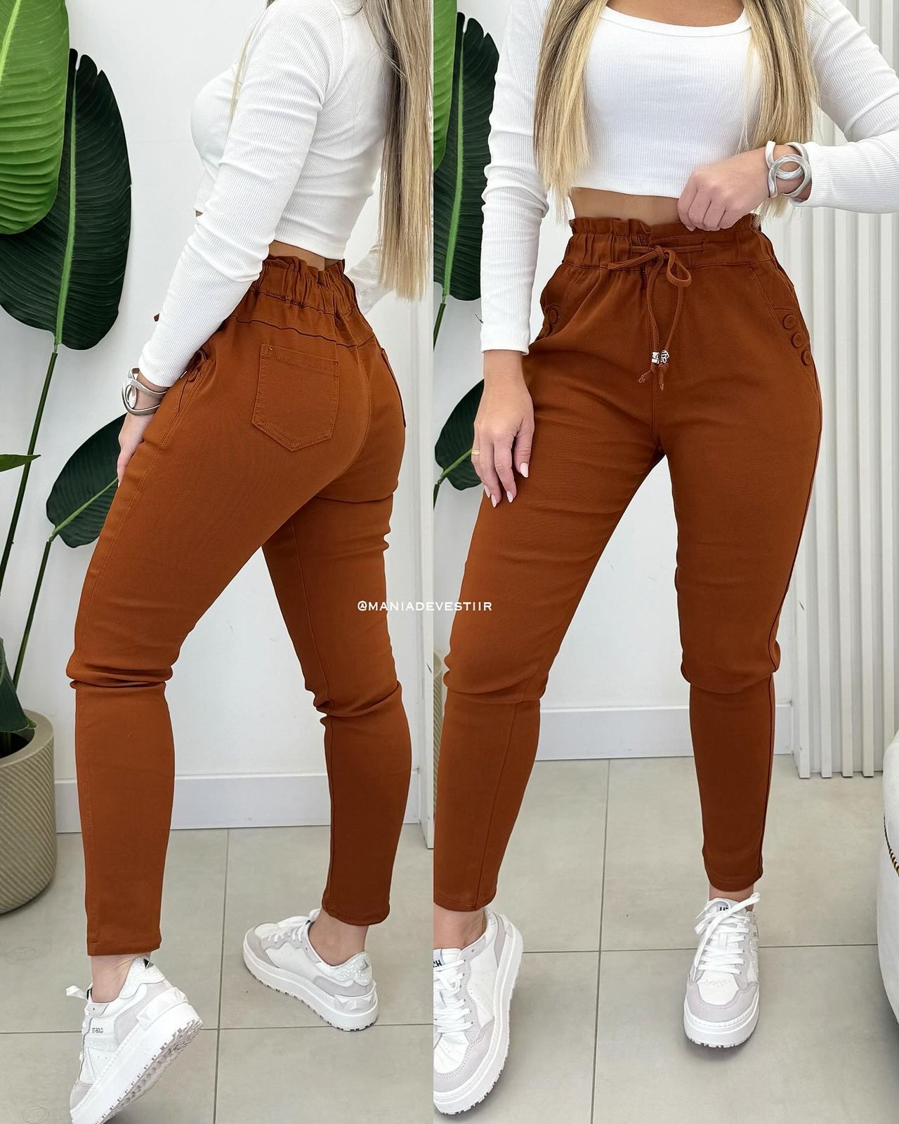 Calça Sarja Gabriela Terracota 62987