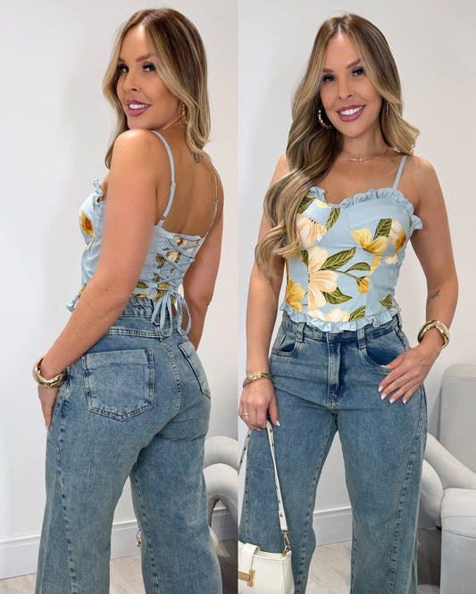 Cropped Natalia Azul Claro 136198