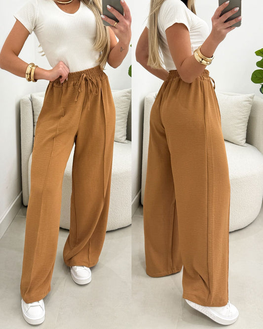 Calça Pantalona Dani Caramelo 109767