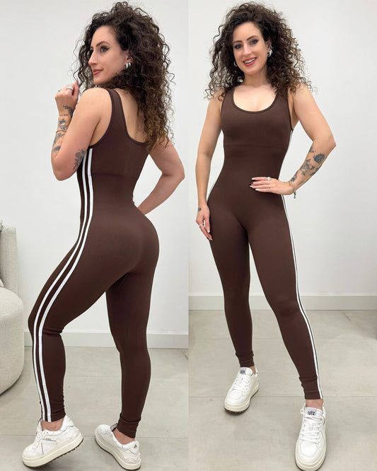 Macacão Mari Marrom 129679