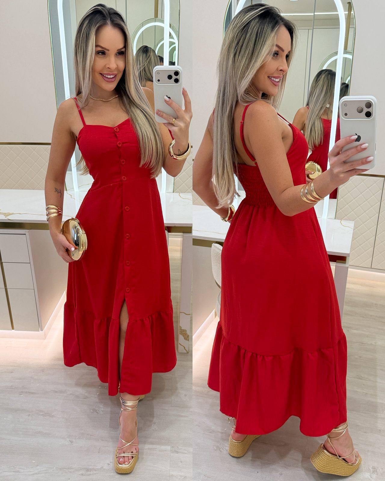 Vestido Berenice Vermelho 116237