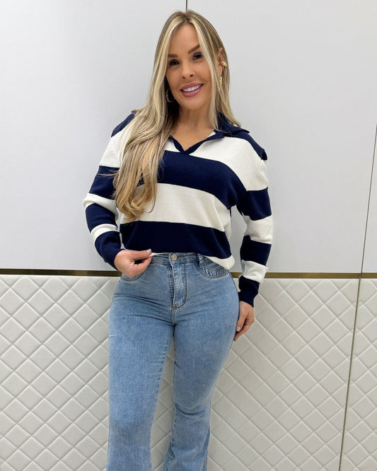 Blusa Modal Lia Azul Marinho 134631