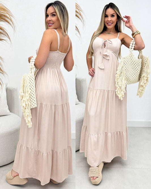 Vestido Ediane Bege Claro 113424